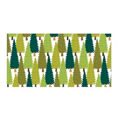 Pine Trees   Satin Wrap 35  X 70  by ConteMonfrey