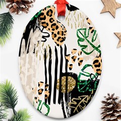 Modern Jungle Ornament (oval)