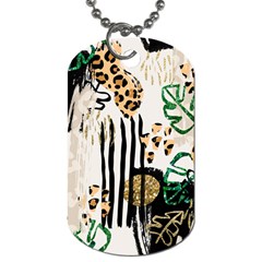 Modern Jungle Dog Tag (two Sides) by ConteMonfrey