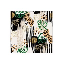 Modern Jungle Satin Bandana Scarf 22  X 22  by ConteMonfrey