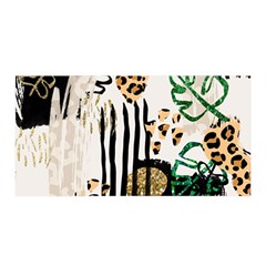 Modern Jungle Satin Wrap 35  X 70  by ConteMonfrey