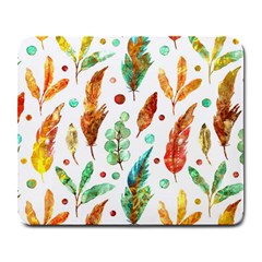 Watercolor Nature Glimpse  Large Mousepad by ConteMonfrey