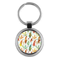 Watercolor Nature Glimpse  Key Chain (round) by ConteMonfrey