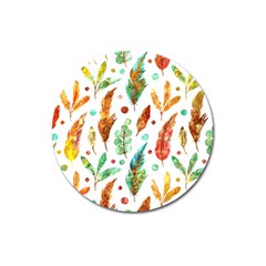 Watercolor Nature Glimpse  Magnet 3  (round) by ConteMonfrey