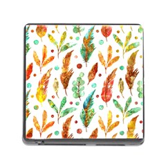 Watercolor Nature Glimpse  Memory Card Reader (square 5 Slot) by ConteMonfrey