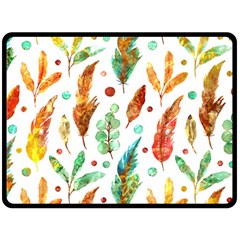 Watercolor Nature Glimpse  Fleece Blanket (large)  by ConteMonfrey