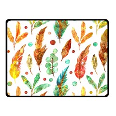 Watercolor Nature Glimpse  Fleece Blanket (small) by ConteMonfrey