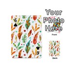 Watercolor Nature Glimpse  Playing Cards 54 Designs (Mini) Front - Spade6