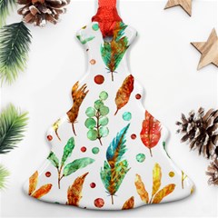 Watercolor Nature Glimpse  Christmas Tree Ornament (two Sides) by ConteMonfrey