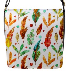 Watercolor Nature Glimpse  Flap Closure Messenger Bag (s) by ConteMonfrey