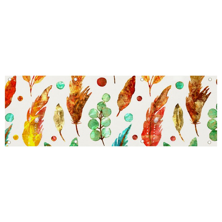 Watercolor Nature Glimpse  Banner and Sign 9  x 3 