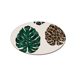 Colorful Monstera  Sticker (Oval) Front