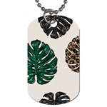 Colorful Monstera  Dog Tag (One Side) Front