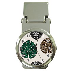 Colorful Monstera  Money Clip Watches by ConteMonfrey