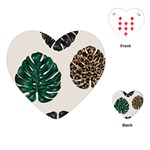 Colorful Monstera  Playing Cards Single Design (Heart) Front