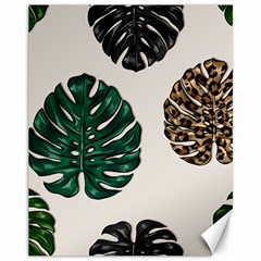 Colorful Monstera  Canvas 11  X 14  by ConteMonfrey