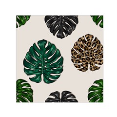 Colorful Monstera  Square Satin Scarf (30  X 30 ) by ConteMonfrey