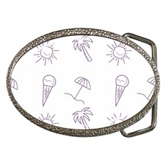 Doodles - Beach Time! Belt Buckles by ConteMonfrey