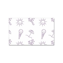 Doodles - Beach Time! Sticker (rectangular) by ConteMonfrey