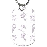 Doodles - Beach Time! Dog Tag (One Side) Front