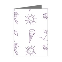 Doodles - Beach Time! Mini Greeting Card by ConteMonfrey