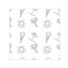 Doodles - Beach Time! Square Satin Scarf (30  X 30 ) by ConteMonfrey