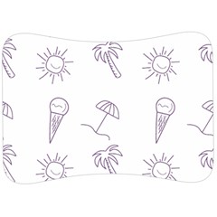 Doodles - Beach Time! Velour Seat Head Rest Cushion by ConteMonfrey