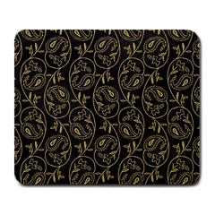 Classy Golden Leaves   Large Mousepad by ConteMonfrey