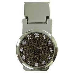 Classy Golden Leaves   Money Clip Watches by ConteMonfrey