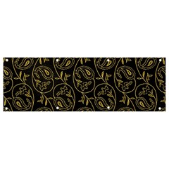 Classy Golden Leaves   Banner And Sign 9  X 3 