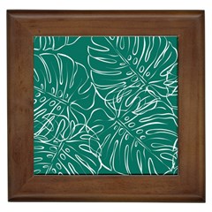 Tropical Monstera  Framed Tile by ConteMonfrey