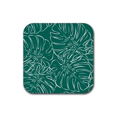 Tropical Monstera  Rubber Coaster (square) by ConteMonfrey