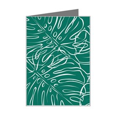 Tropical Monstera  Mini Greeting Card by ConteMonfrey