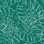 Tropical Monstera  Play Mat (Rectangle) Front