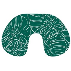 Tropical Monstera  Travel Neck Pillow