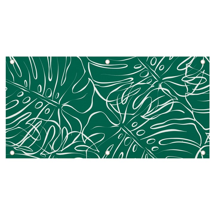 Tropical Monstera  Banner and Sign 4  x 2 