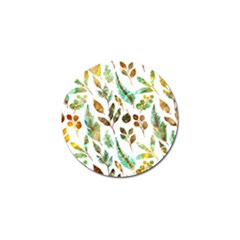 Leaves And Feathers - Nature Glimpse Golf Ball Marker (4 Pack) by ConteMonfrey