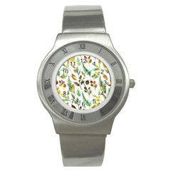 Leaves And Feathers - Nature Glimpse Stainless Steel Watch by ConteMonfrey