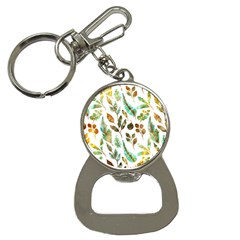 Leaves And Feathers - Nature Glimpse Bottle Opener Key Chain by ConteMonfrey