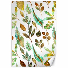 Leaves And Feathers - Nature Glimpse Canvas 20  X 30  by ConteMonfrey