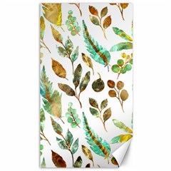 Leaves And Feathers - Nature Glimpse Canvas 40  X 72  by ConteMonfrey