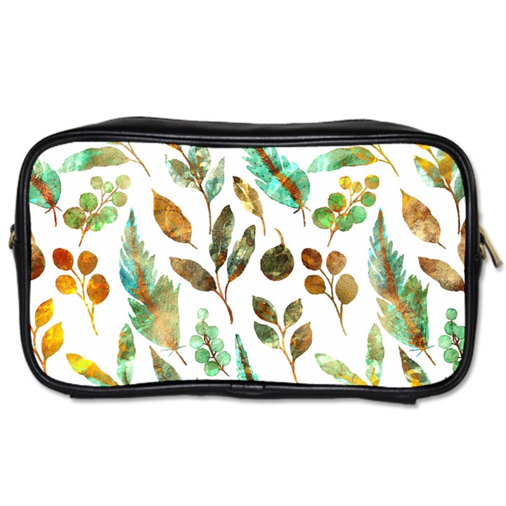 Leaves And Feathers - Nature Glimpse Toiletries Bag (Two Sides)