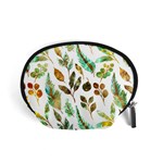 Leaves And Feathers - Nature Glimpse Accessory Pouch (Small) Front