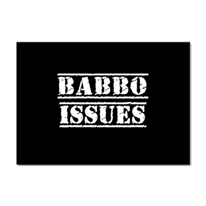 Babbo Issues - Italian humor Sticker A4 (10 pack)