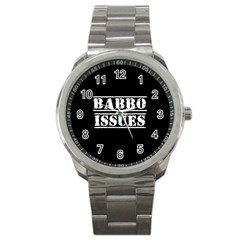 Babbo Issues - Italian Humor Sport Metal Watch by ConteMonfrey