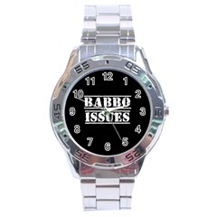 Babbo Issues - Italian Humor Stainless Steel Analogue Watch by ConteMonfrey