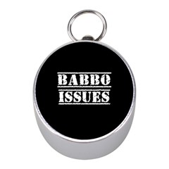 Babbo Issues - Italian Humor Mini Silver Compasses by ConteMonfrey