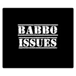 Babbo Issues - Italian humor Double Sided Flano Blanket (Small)  50 x40  Blanket Back