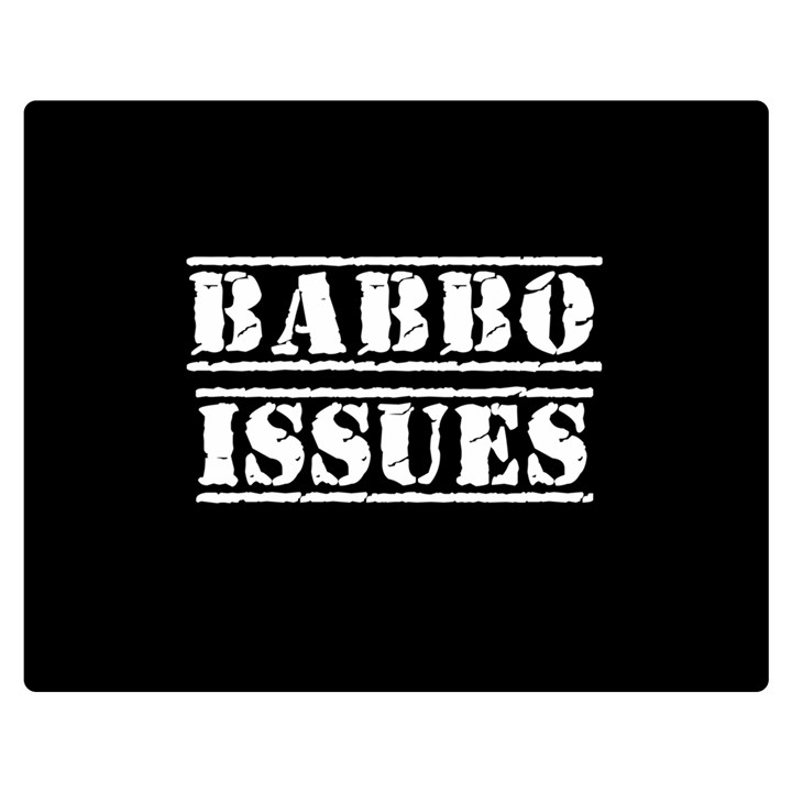 Babbo Issues - Italian humor Double Sided Flano Blanket (Medium) 