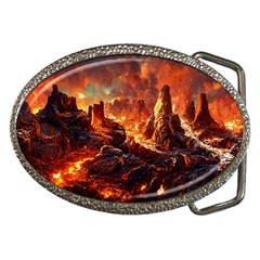 Vulcanic Landscape Vulcano Nature Belt Buckles by Wegoenart